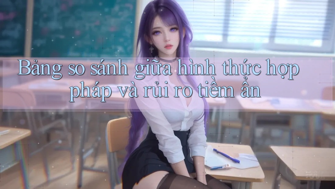 Bảng so sánh giữa hình thức hợp pháp và rủi ro tiềm ẩn