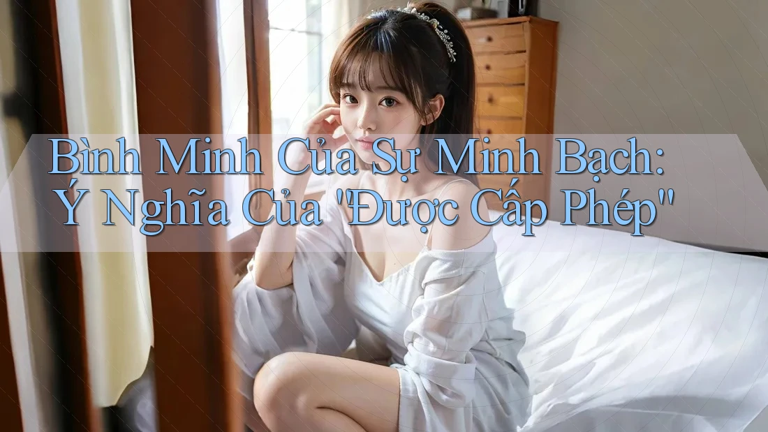 Bình Minh Của Sự Minh Bạch: Ý Nghĩa Của “Được Cấp Phép”
