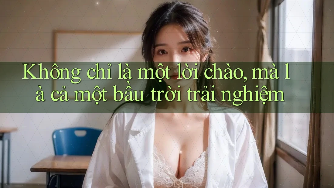 Không chỉ là một lời chào, mà là cả một bầu trời trải nghiệm
