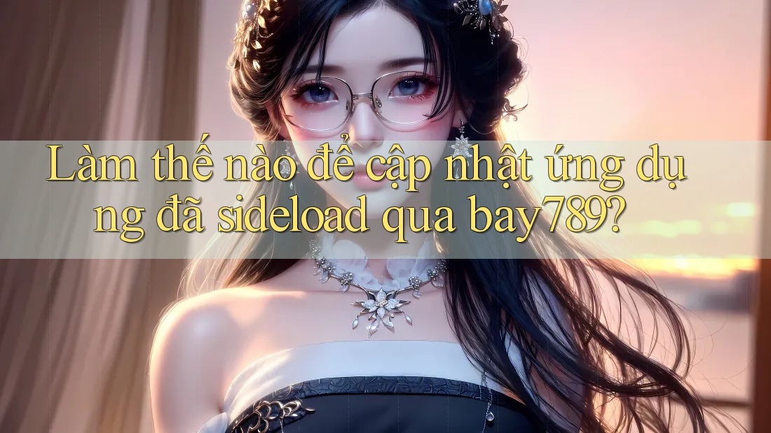 Làm thế nào để cập nhật ứng dụng đã sideload qua bay789?