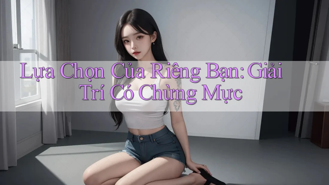 Lựa Chọn Của Riêng Bạn: Giải Trí Có Chừng Mực