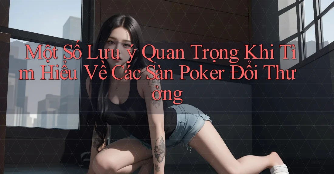 Một Số Lưu ý Quan Trọng Khi Tìm Hiểu Về Các Sàn Poker Đổi Thưởng