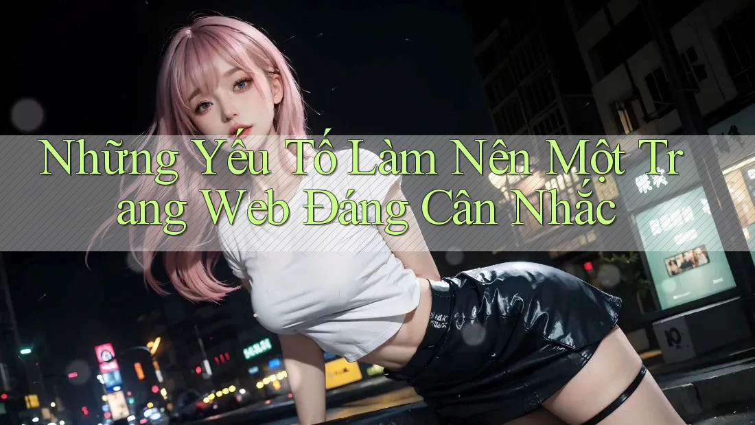 Những Yếu Tố Làm Nên Một Trang Web Đáng Cân Nhắc