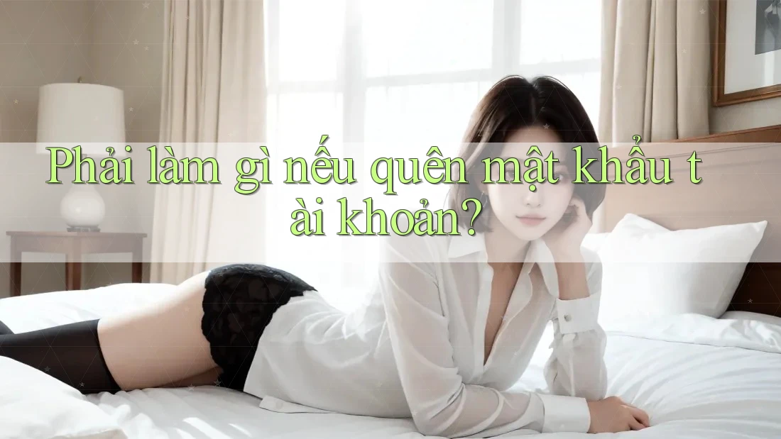 Phải làm gì nếu quên mật khẩu tài khoản?