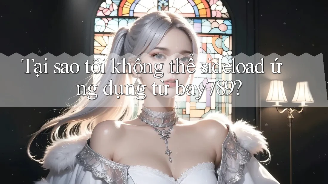 Tại sao tôi không thể sideload ứng dụng từ bay789?