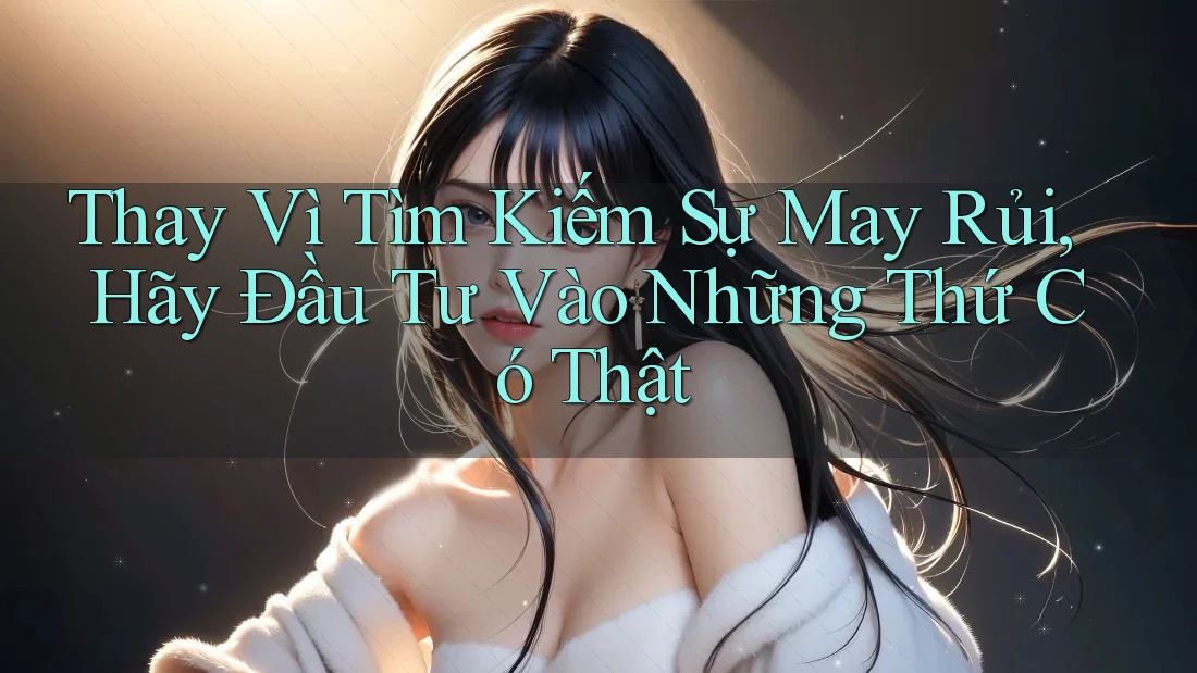 Thay Vì Tìm Kiếm Sự May Rủi, Hãy Đầu Tư Vào Những Thứ Có Thật