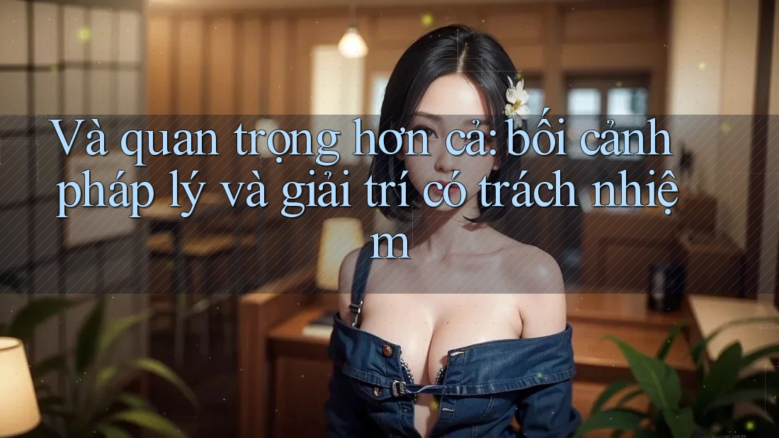 Và quan trọng hơn cả: bối cảnh pháp lý và giải trí có trách nhiệm